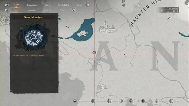 Crimson Desert - Nexos del Abismo de Calphade, ubicaci�n del punto de viaje r�pido Colina Embrujada (2)