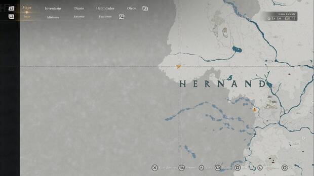Crimson Desert - Nexos del Abismo de Calphade, ubicaci�n del punto de viaje r�pido Ruinas de Hohenmark