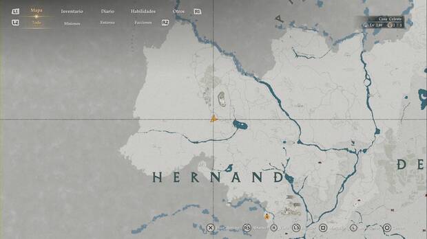 Crimson Desert - Nexos del Abismo de Calphade, ubicaci�n del punto de viaje r�pido Puesto de vigilancia sur de Calphade