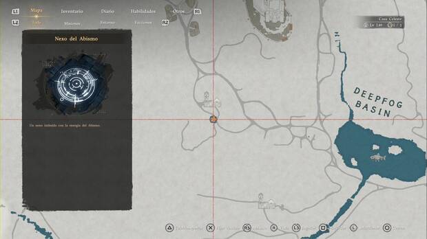Crimson Desert - Nexos del Abismo de Calphade, ubicaci�n del punto de viaje r�pido Puesto de vigilancia sur de Calphade
