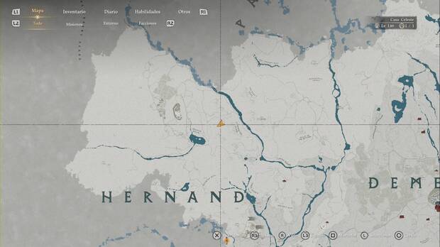 Crimson Desert - Nexos del Abismo de Calphade, ubicaci�n del punto de viaje r�pido Risco de Garratormenta