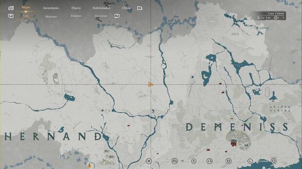 Crimson Desert - Nexos del Abismo de Demeniss, ubicaci�n del punto de viaje r�pido de Colinas Sin Retorno (2)