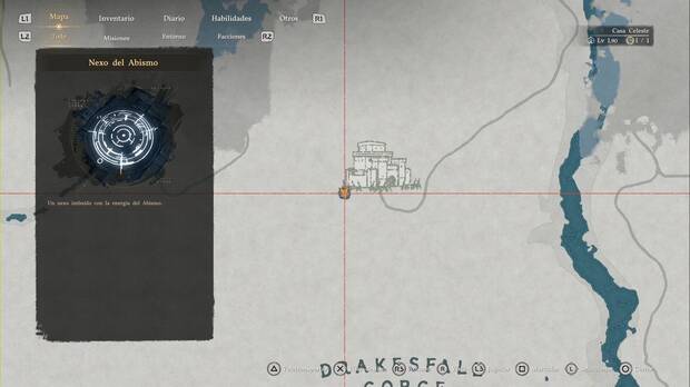 Crimson Desert - Nexos del Abismo de Demeniss, ubicaci�n del punto de viaje r�pido de Castillo de Ca�da del Drag�n