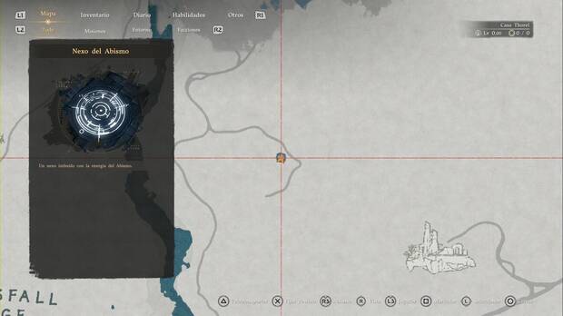Crimson Desert - Nexos del Abismo de Demeniss, ubicaci�n del punto de viaje r�pido de Monta�as del Escudo Real
