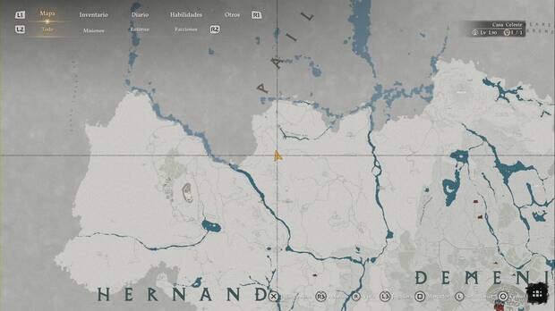 Crimson Desert - Nexos del Abismo de Demeniss, ubicaci�n del punto de viaje r�pido de La Cima del Sabio