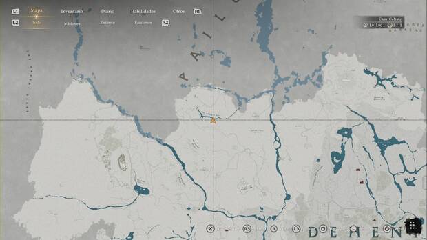 Crimson Desert - Nexos del Abismo de Demeniss, ubicaci�n del punto de viaje r�pido de Grieta Ancestral