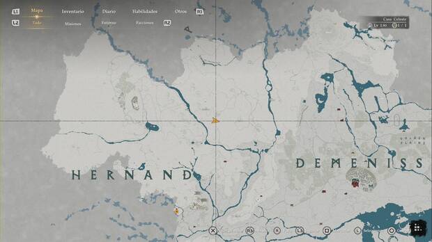 Crimson Desert - Nexos del Abismo de Demeniss, ubicaci�n del punto de viaje r�pido de Colinas Sin Retorno