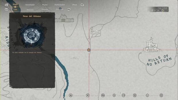 Crimson Desert - Nexos del Abismo de Demeniss, ubicaci�n del punto de viaje r�pido de Colinas Sin Retorno