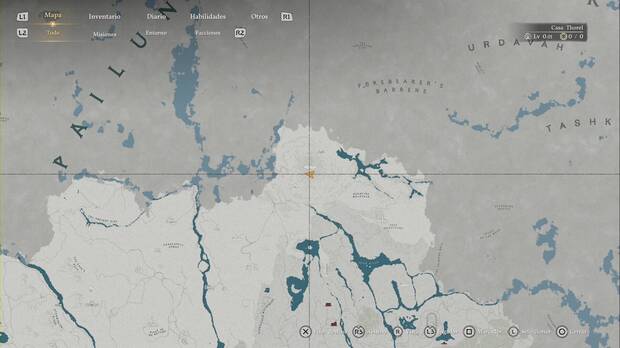 Crimson Desert - Nexos del Abismo de Demeniss, ubicaci�n del punto de viaje r�pido de Ojo de Hielo