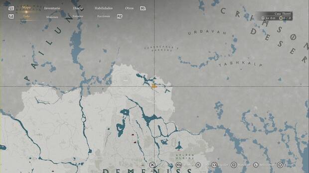 Crimson Desert - Nexos del Abismo de Demeniss, ubicaci�n del punto de viaje r�pido de Tierras Humeantes