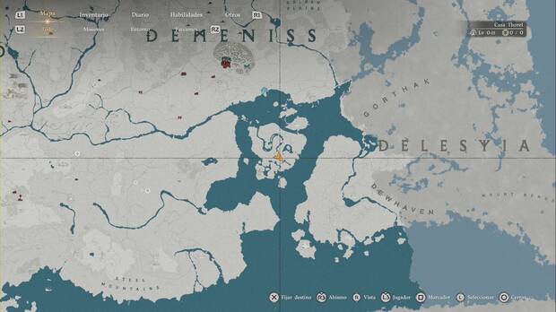 Crimson Desert - Nexos del Abismo, ubicaci�n del punto de Demeniss, ubicaci�n del punto de viaje r�pido de Cumbres de la Niebla Matinal