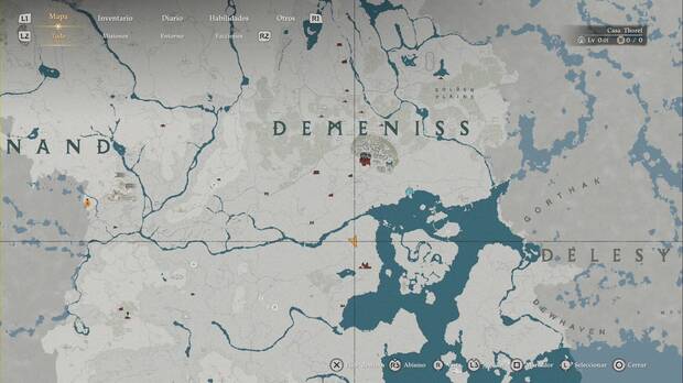 Crimson Desert - Nexos del Abismo, ubicaci�n del punto de Demeniss, ubicaci�n del punto de viaje r�pido de Bosque Nublado