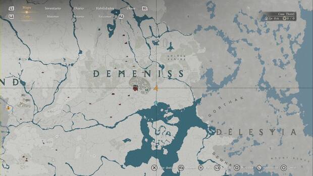 Crimson Desert - Nexos del Abismo, ubicaci�n del punto de Demeniss, ubicaci�n del punto de viaje r�pido de Loma de las Sombras (2)