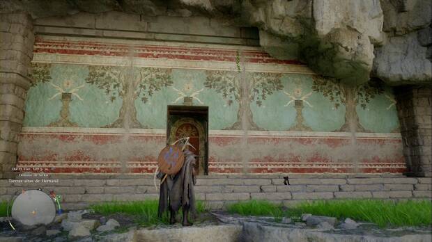 Crimson Desert - Puzles, Ruinas de la C�mara de piedra del drag�n, mural de acceso a la C�mara de piedra del drag�n