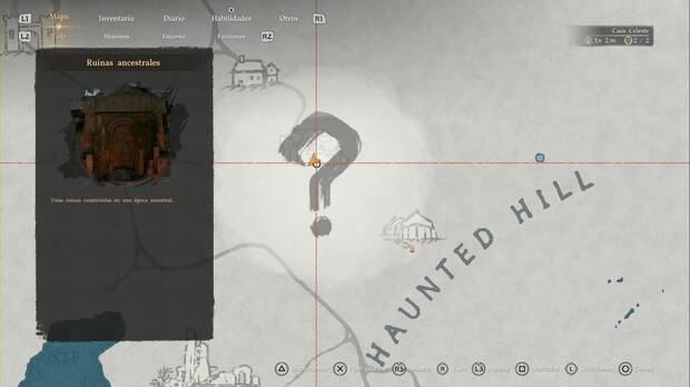 Crimson Desert - Puzles, ubicaci�n de Ruinas de la Caba�a del Cazador