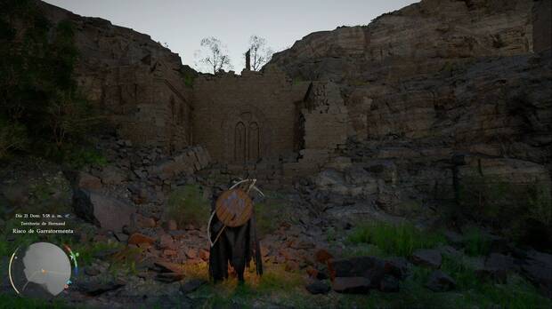 Crimson Desert - Puzles, Gu�a en la oscuridad, ruinas con el suelo fr�gil y que llevan hasta el Monolito del Abismo