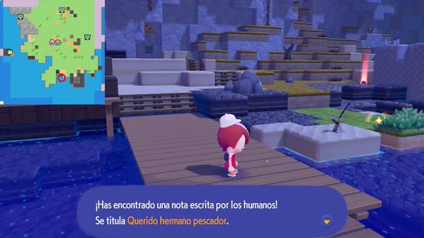 Pok�mon Pokopia - Localizaci�n de la carta Querido hermano pescador