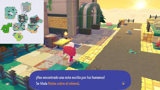 Pok�mon Pokopia - Localizaci�n de la nota Notas sobre el mineral