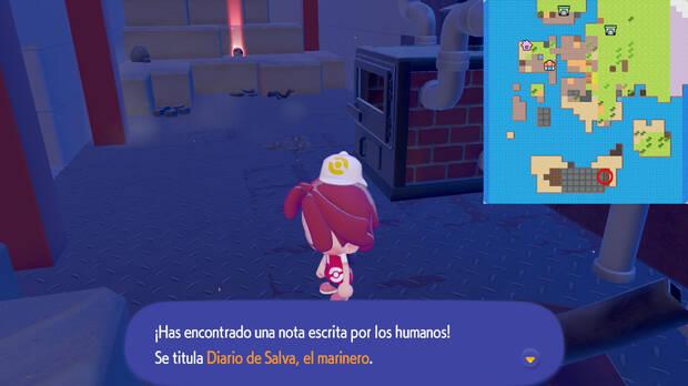 Pok�mon Pokopia - Localizaci�n del diario personal Diario de Salva, el marinero