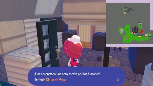 Pok�mon Pokopia - Localizaci�n del diario personal Diario de Vega