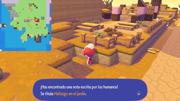 Pok�mon Pokopia - Localizaci�n de la revista Hallazgo en el jard�n
