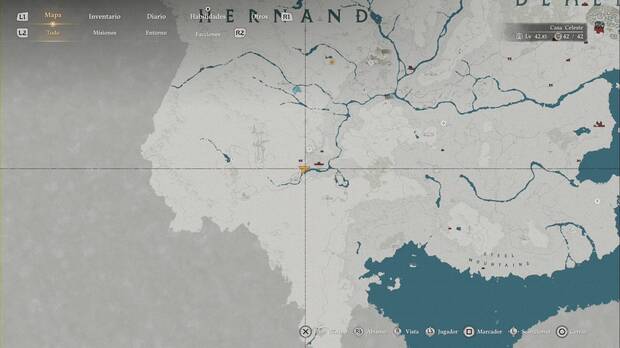 Crimson Desert - Nexos del Abismo en Erudipetra, ubicaci�n del Nexo del Abismo Clina de Vientoneblina (2)