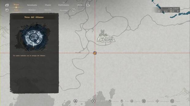 Crimson Desert - Nexos del Abismo en Erudipetra, ubicaci�n del Nexo del Abismo Cuenca del Monte Nieveterna
