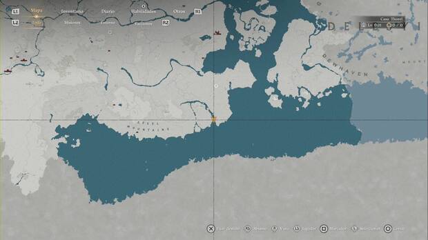Crimson Desert - Infortunio, ubicaci�n de Cascada escalonada