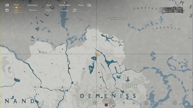 Crimson Desert - Ruinas ancestrales, ubicaci�n de lasRuinas de las Monta�as del Escudo Real