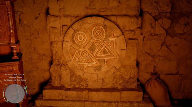 Crimson Desert - Ruinas Ancestrales, Ruinas de la C�mara de los Gritos, soluci�n de la habitaci�n central