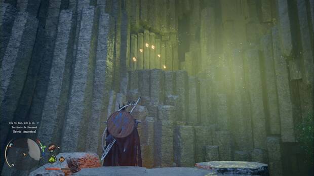 Crimson Desert - Laberinto, Laberinto del interior de la Grieta Ancestral, paredes que se pueden bajar usando la luz