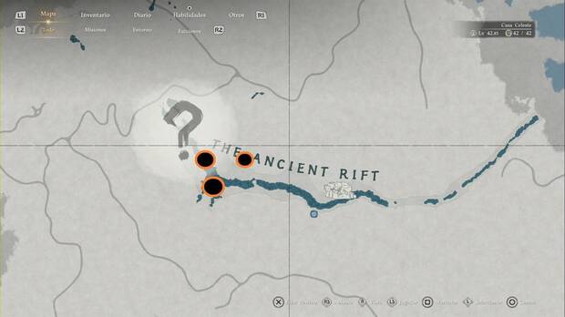 Crimson Desert - Laberinto, Laberinto del interior de la Grieta Ancestral, ubicaci�n de las tres rocas grabadas