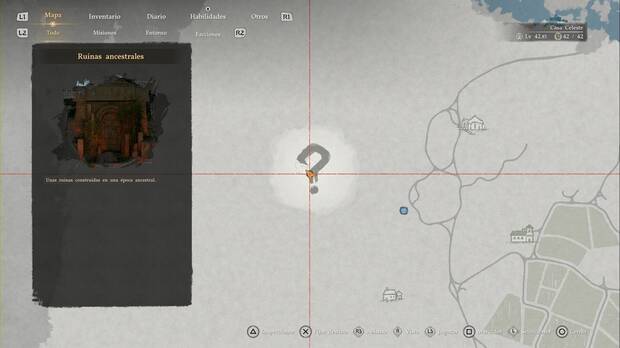 Crimson Desert - Ruinas Ancestrales, Ruinas de las monta�as de la Cuenca Nieblaespesa, ubicaci�n