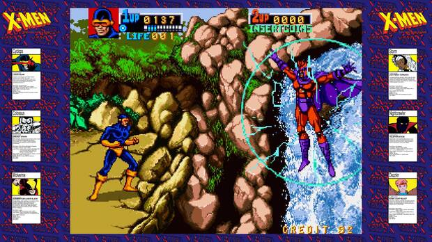 �X-Men: The Arcade Game� es de los juegos m�s destacables del recopilatorio.