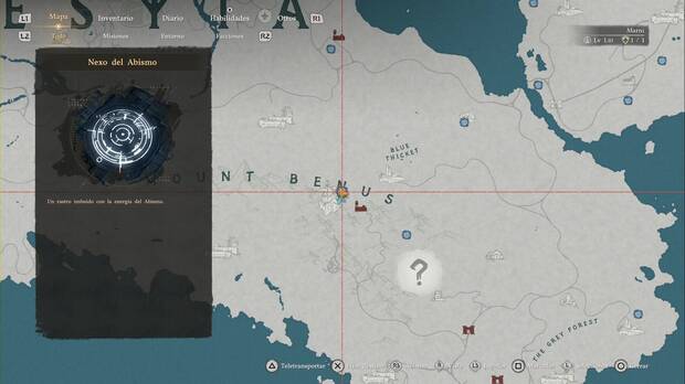 Crimson Desert - Nexos del Abismo en Delesyia, ubicaci�n de la placa de viaje r�pido Monte Benus (2)