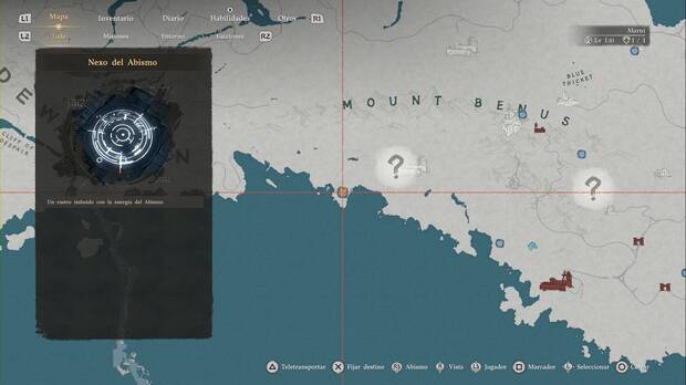 Crimson Desert - Nexos del Abismo en Delesyia, ubicaci�n de la placa de viaje r�pido Monte Benus (4)