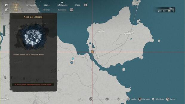 Crimson Desert - Nexos del Abismo en Delesyia, ubicaci�n de la placa de viaje r�pido Matorral A�il