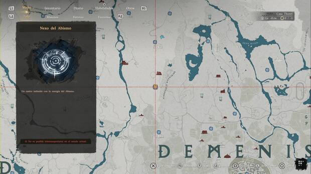 Crimson Desert - Nexos del Abismo en Demeniss, ubicaci�n del punto de viaje r�pido Zona de excavaci�n del Escudo Real