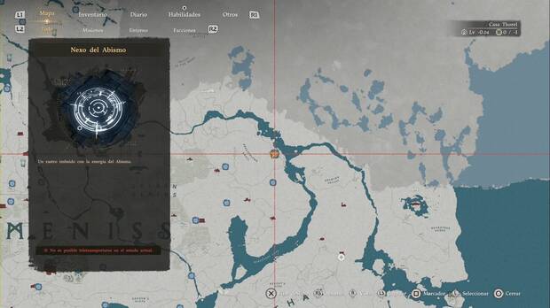 Crimson Desert - Nexos del Abismo en Demeniss, ubicaci�n del punto de viaje r�pido Terraza fluvial salpicada de agua (2)