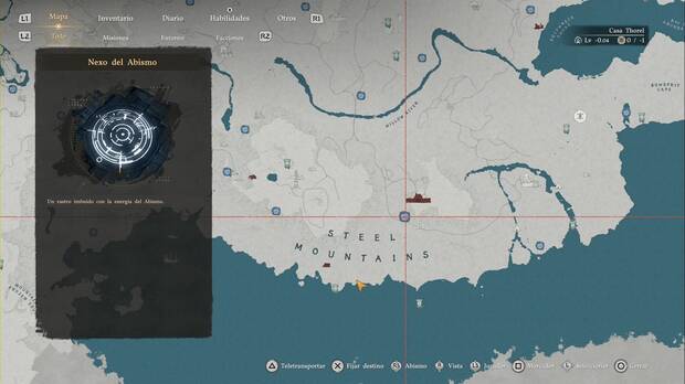 Crimson Desert - Nexos del Abismo en Demeniss, ubicaci�n del punto de viaje r�pido Fuerte Acerosanguino