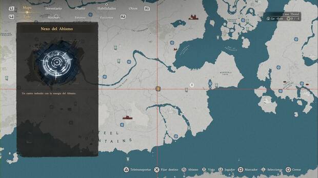 Crimson Desert - Nexos del Abismo en Demeniss, ubicaci�n del punto de viaje r�pido Almac�n de alimentos de Zarzaespina