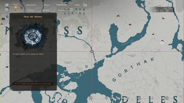 Crimson Desert - Nexos del Abismo en Demeniss, ubicaci�n del punto de viaje r�pido R�o Denn