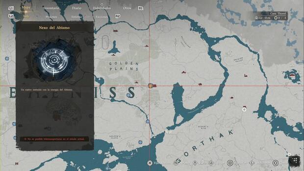 Crimson Desert - Nexos del Abismo en Demeniss, ubicaci�n del punto de viaje r�pido Corte del Este