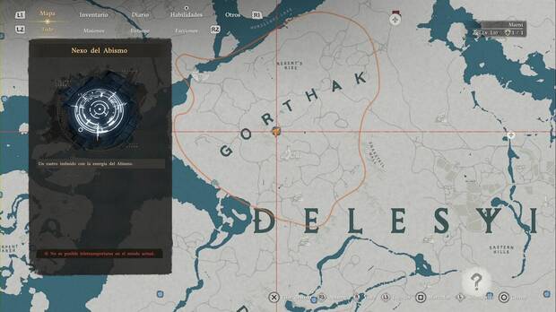 Crimson Desert - Nexos del Abismo de Delesyia, ubicaci�n del punto de viaje r�pido Elevaci�n del Regente