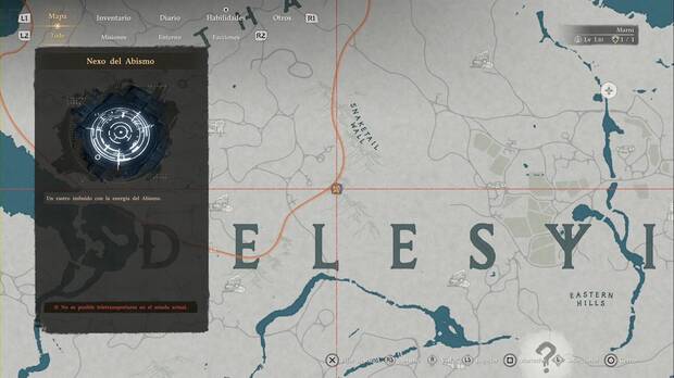 Crimson Desert - Nexos del Abismo de Delesyia, ubicaci�n del punto de viaje r�pido Cola de Serpiente