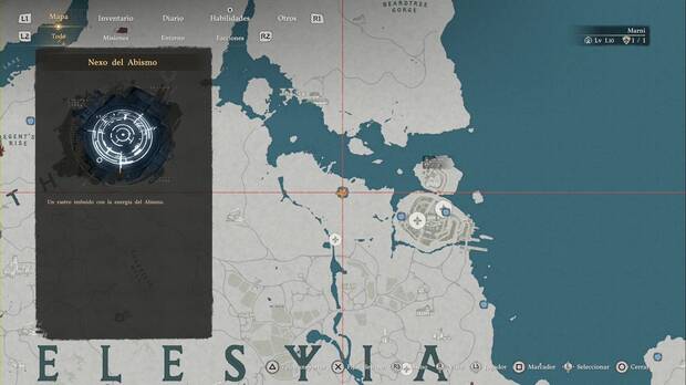 Crimson Desert - Nexos del Abismo de Delesyia, ubicaci�n del punto de viaje r�pido Bosque Casta�eante