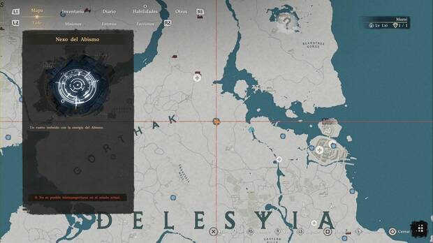 Crimson Desert - Nexos del Abismo de Delesyia, ubicaci�n del punto de viaje r�pido Parches de Dumbaria