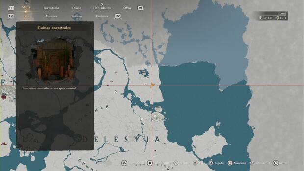 Crimson Desert - Ruinas Ancestrales, ubicaci�n de las Ruinas de girsaol de las Colinas de Barb�rbol