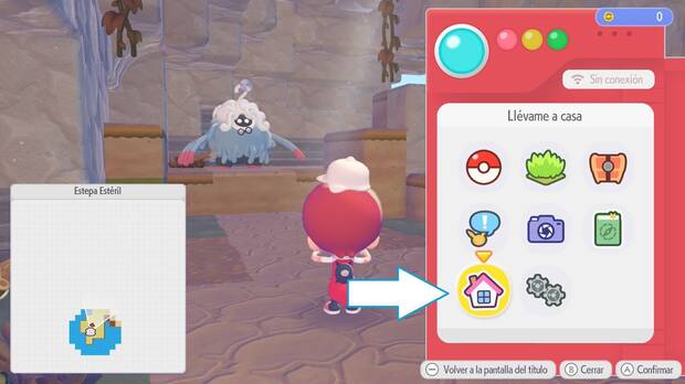 Pok�mon Pokopia - Viajar r�pido entre casas y zonas con la funci�n Ll�vame a casa
