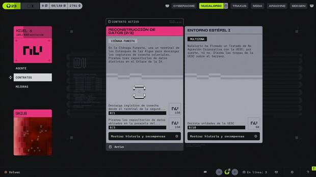 Marathon - Contratos, ejemplo de contrato prioritario de NuCaloric